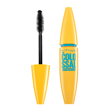 Maybelline Colossal Glam Black Waterproof wasserfeste Wimperntusche für verlängerte und geschwungene Wimpern 01 Black 10 ml