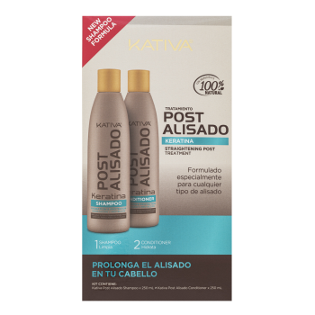 Kativa Salt-Free Straightening Post Treatment posilující péče po narovnání vlasů keratinem 250 ml + 250 ml