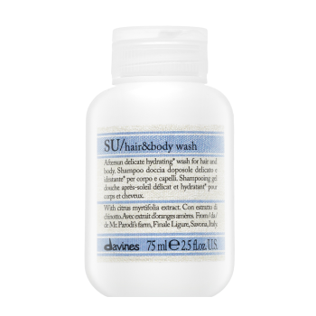 Davines Essential Haircare SU Hair & Body Wash šampon i gel za tuširanje 2 u 1 za kosu opterećenu suncem 75 ml