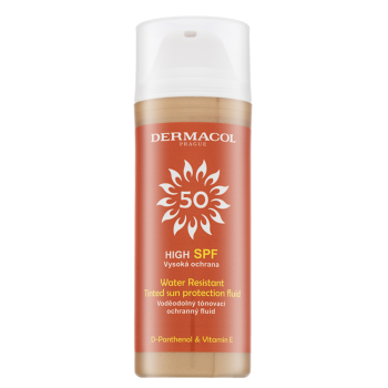 Dermacol Sun Tinted Water Resistant Fluid SPF50 krém na opalování pro sjednocení barevného tónu pleti 50 ml