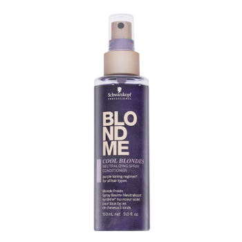 Schwarzkopf Professional BlondMe Cool Blondes Neutralizing Spray Conditioner bezoplachový kondicionér pro platinově blond a šedivé vlasy 150 ml