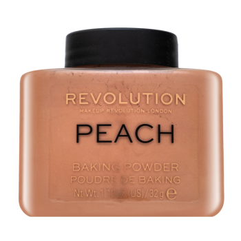 Makeup Revolution Baking Powder pudr pro sjednocenou a rozjasněnou pleť Peach 32 g