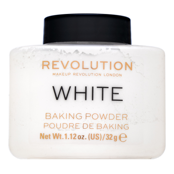 Makeup Revolution Baking Powder White pudr pro sjednocenou a rozjasněnou pleť 32 g