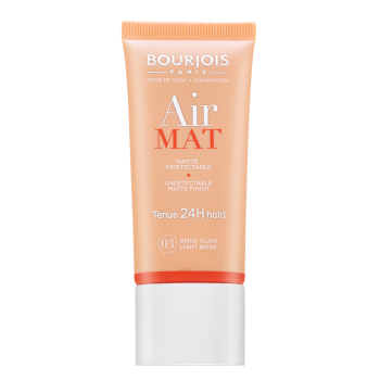 Bourjois Air Mat 24H Undetectable Matte Finish tekutý make-up pro matný efekt 03 Light Beige 30 ml