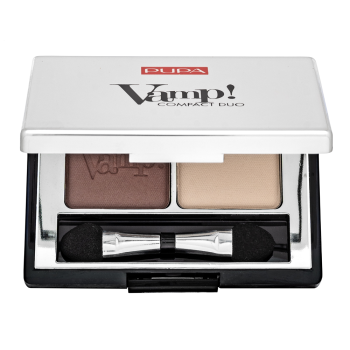 Pupa Vamp! Compact Duo Eyeshadow 006 Brown Vanilla paletka očních stínů 2,2 g