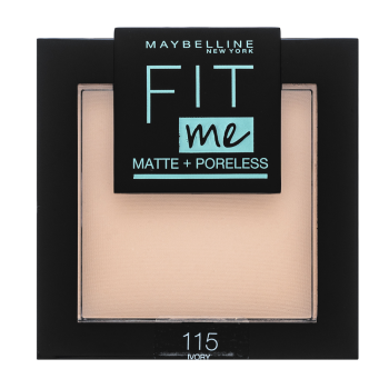 Maybelline Fit Me! Matte + Poreless Powder puder z formułą matującą 115 Ivory 9 g