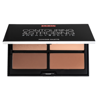 Pupa Contouring & Strobing Ready 4 Selfie Powder Palette Medium Skin konturovací paletka 18 g