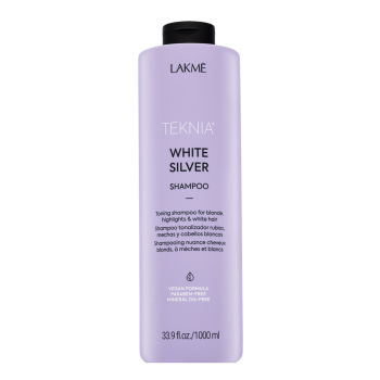 Lakmé Teknia White Silver Shampoo neutralizujúci šampón pre platinovo blond a šedivé vlasy 1000 ml