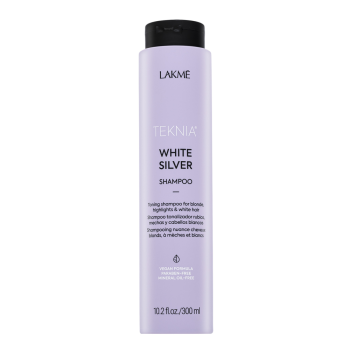 Lakmé Teknia White Silver Shampoo neutralisierte Shampoo für platinblondes und graues Haar 300 ml