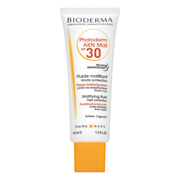 Bioderma Photoderm AKN Mat SPF30 Matifying Fluid Zonnebrand lotion voor de gevoelige huid 40 ml