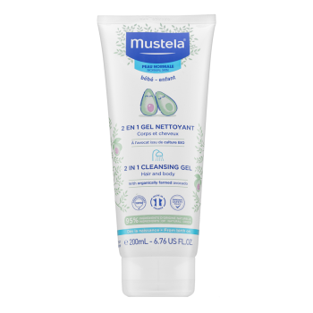 Mustela Bébé 2-In-1 Hair & Body Shampoo shampoo en douchegel 2in1 voor kinderen 200 ml