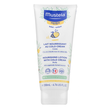 Mustela Bébé Nourishing Body Lotion with Cold Cream zklidňující emulze pro děti 200 ml