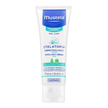 Mustela Bébé Stelatopia Emollient Cream pleťový krém pro suchou atopickou pokožku 40 ml