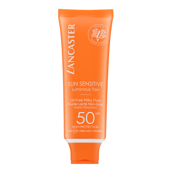 Lancaster Sun Sensitive Oil-free Milk SPF50 Zonnebrand lotion voor het gezicht 50 ml