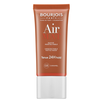 Bourjois Air Mat 24H Undetectable Matte Finish tekutý make-up pro matný efekt 08 Caramel 30 ml