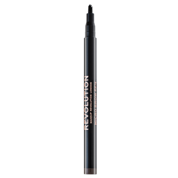 Makeup Revolution Micro Brow Pen tužka na obočí Medium Brown 1 ml