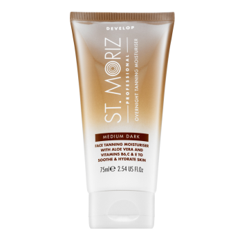 St.Moriz Overnight Face Tanning Moisturizer Medium Dark zelfbruinende crème voor het gezicht 75 ml