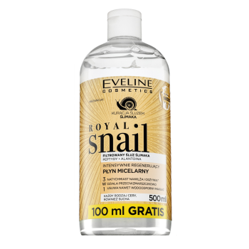 Eveline Royal Snail Intensely Regenerating Micellar Water мицеларна вода за отстраняване на грим за всички видове кожа 500 ml