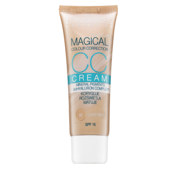 Eveline Magical Colour Correction CC Cream SPF15 CC krém proti nedokonalostem pleti 50 Light Beige 30 ml