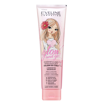 Eveline Glow And Go! Highlighting Moisturising Body Balm hydratační krém se třpytkami 150 ml