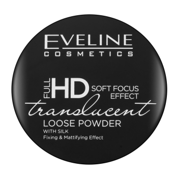 Eveline FullHD Soft Focus Translucent Loose Powder puder transparentny z ujednolicającą i rozjaśniającą skórę formułą 6 g