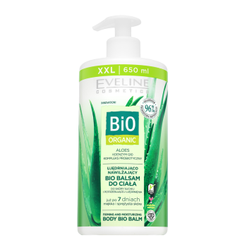 Eveline Bio Organic Aloe Vera Firming & Moisturizing Body Bio Balm liftingový zpevňující krém pro všechny typy pleti 650 ml
