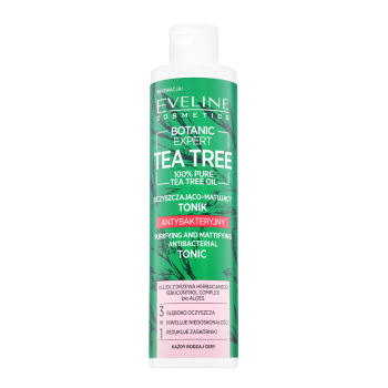 Eveline Botanic Expert Tea Tree Purifying & Mattifying Antibacterial Tonic zuiverend tonicum met matterend effect 225 ml