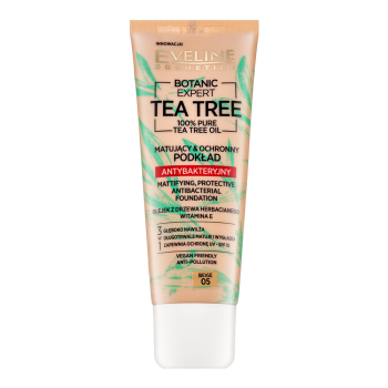 Eveline Botanic Expert Tea Tree Mattifying, Protective Antibacterial Foundation tekući make-up protiv nesavršenosti kože 05 Beige 30 ml