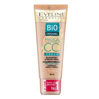 Eveline Bio Organic Magical Color Correction CC Cream CC krém împotriva imperfecțiunilor pielii 02 Natural 30 ml