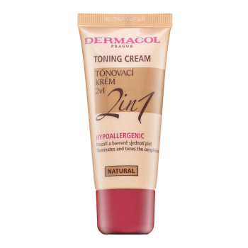 Dermacol Toning Cream 2in1 tónujúce a hydratačné emulzie pre zjednotenie farebného tónu pleti Natural 30 ml