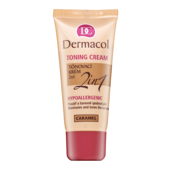 Dermacol Toning Cream 2in1 tónujúce a hydratačné emulzie pre zjednotenie farebného tónu pleti Caramel 30 ml
