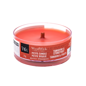 Woodwick Tamarind & Stonefruit scented candle 31 g