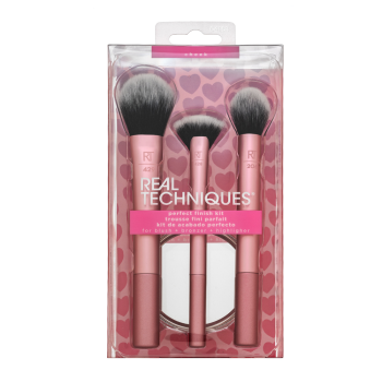 Real Techniques Perfect Finish Kit zestaw pędzli z ujednolicającą i rozjaśniającą skórę formułą