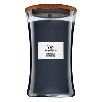Woodwick Indigo Suede vonná svíčka 610 g