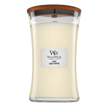 Woodwick Linen scented candle 610 g