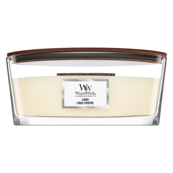 Woodwick Linen illatos gyertya 453,6 g