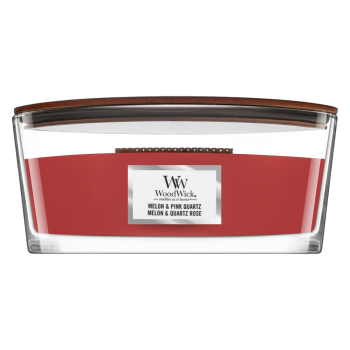 Woodwick Melon & Pink Quartz scented candle 453,6 g