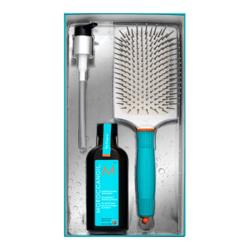 Moroccanoil Treatment & Brush Set ajándékszett minden hajtípusra 100 ml