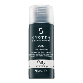 System Professional Man Triple Shampoo șampon 3in1 50 ml