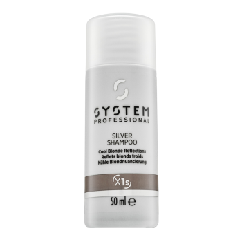 System Professional Silver Shampoo neutralizující šampon pro platinově blond a šedivé vlasy 50 ml