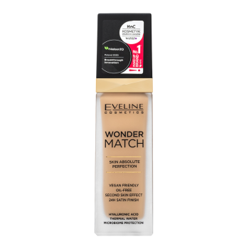 Eveline Wonder Match Skin Absolute Perfection dlouhotrvající make-up pro sjednocenou a rozjasněnou pleť 10 Light Vanilla 30 ml