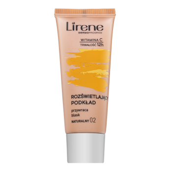 Lirene Brightening Fluid with Vitamin C fluidní make-up pro sjednocení barevného tónu pleti 02 Natural 30 ml
