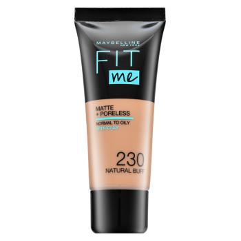 Maybelline Fit Me! Foundation Matte + Poreless tekutý make-up s matujícím účinkem 230 Natural Buff 30 ml