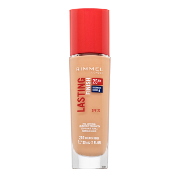 Rimmel London Lasting Finish 25HR SPF20 Full Coverage Lightweight Foundation tekutý make-up pro sjednocenou a rozjasněnou pleť 210 30 ml