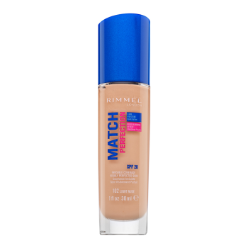 Rimmel London Match Perfection 24HR SPF20 Foundation tekutý make-up pro sjednocenou a rozjasněnou pleť 102 Light Nude 30 ml