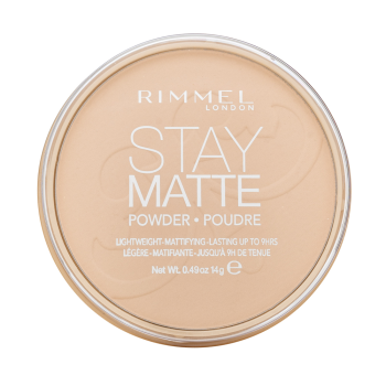 Rimmel London Stay Matte Long Lasting Pressed Powder pudr s matujícím účinkem 001 Transparent 14 g