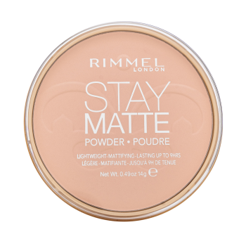 Rimmel London Stay Matte Long Lasting Pressed Powder Puder mit mattierender Wirkung 002 Pink Blossom 14 g