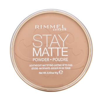 Rimmel London Stay Matte Long Lasting Pressed Powder pudr s matujícím účinkem 005 Silky Beige 14 g