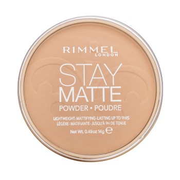 Rimmel London Stay Matte Long Lasting Pressed Powder puder z formułą matującą 006 Warm Beige 14 g