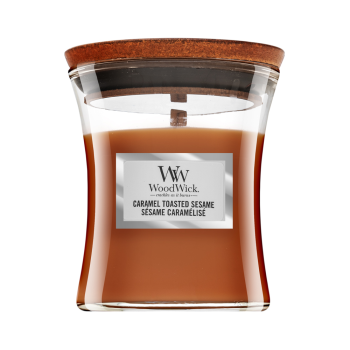 Woodwick Caramel Toasted Sesame scented candle 85 g